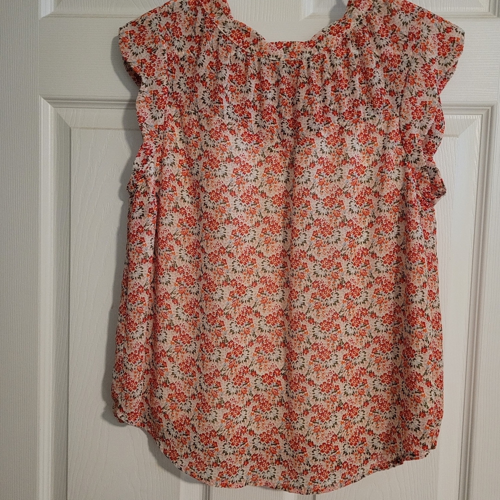 Monteau, floral, blouse, large
